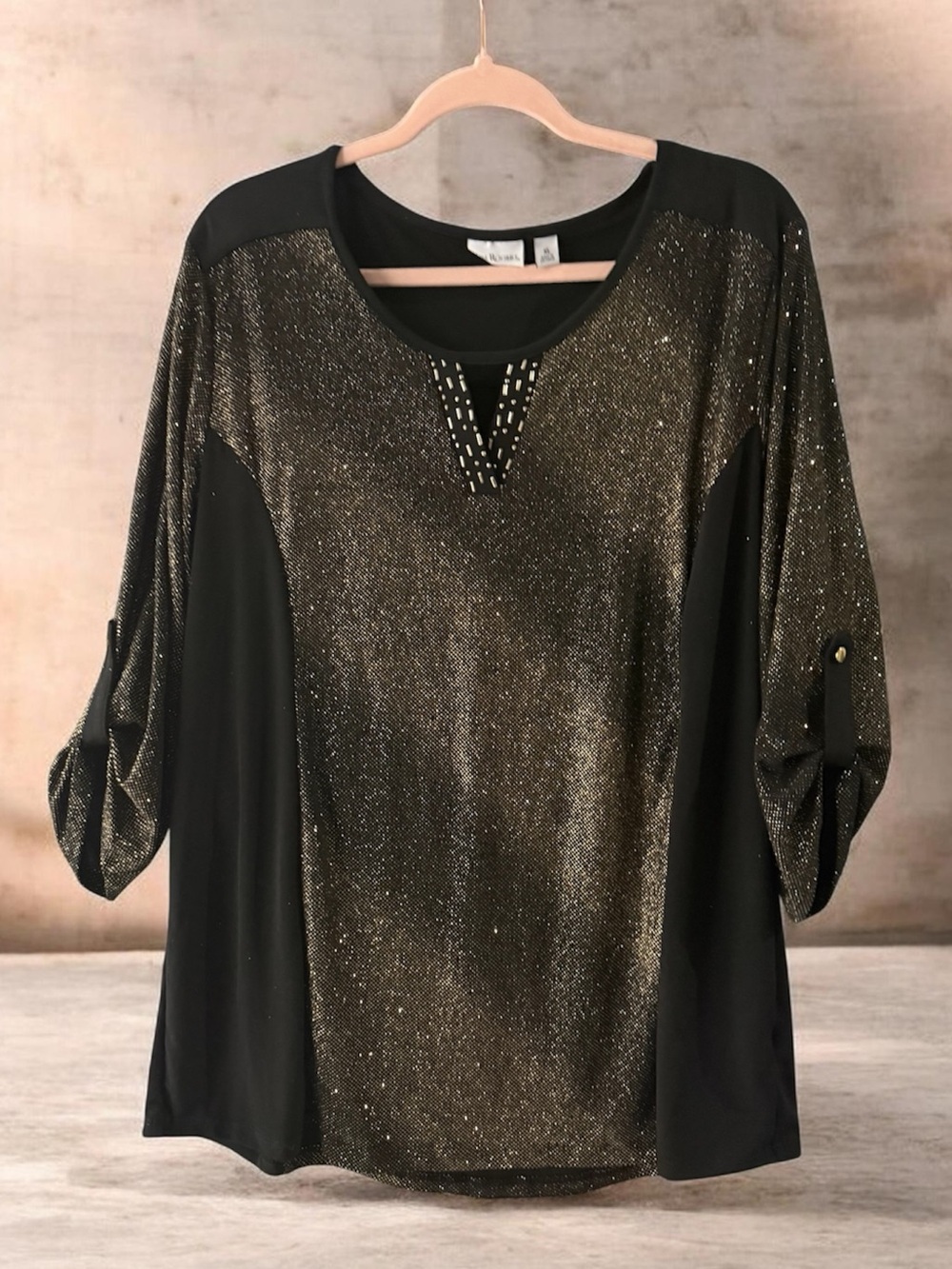 Kim Rogers Sequin Beaded Top Formal Extra Large